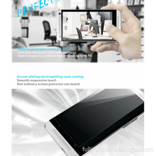 Anti-glare and anti-UV 0.33mm round angle tempered glass screen protector for HTC ONE MAX